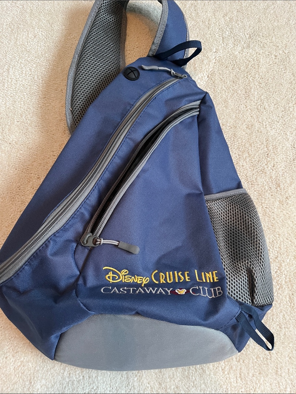 Castaway Club Navy Sling Bag. Good condition.